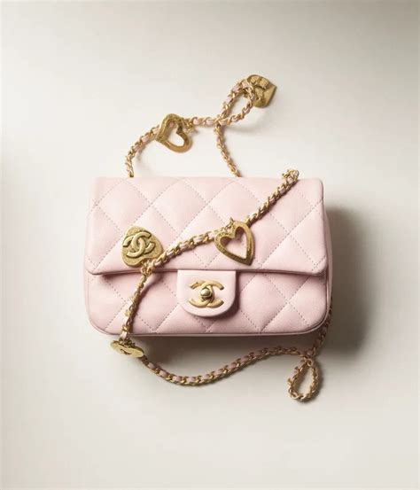 chanel mini flap bag with heart chain|chanel mini flap bags sale.